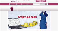 Desktop Screenshot of krojacica.net